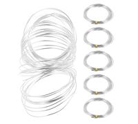 UKCOCO 6 Rolls Silver Aluminum Wire for Sculpting and Bonsai Training Soft and Safe Wire Wrapping Supplies for Delicate Stems and Creative DIY Projects