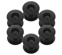 UKCOCO 6 Sets Foosball Machine Bearing Rods with 30mm Hole Diameter for 1.4m Table Football, Tabletop Foosball Replacement Parts, Black Football Table Bushings for Game Training