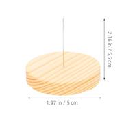 UKCOCO 6 Sets Needle Felting Doll Stand with 5cm Thick Wooden Base Portable Crochet Doll Display Rack Desktop Display Holder for Handmade DIY Collection