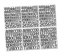 UKCOCO 6 Sheets Black Vinyl Letter Decals for Bedroom and Classroom Bulletin Boards, 2-inch Capital Letter Stickers Resistant to Tear and Wear, Learning Aid for Early Learners