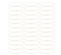 UKCOCO 600pcs Ornament Hangers, Pre-Cut Hanging String with Snaps | Cotton Fabric Strings with Snap Clasps, Outdoor Christmas Tree Ribbon Hanger for Porch Lighting Bauble