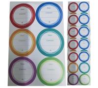 UKCOCO 60pcs Label Sticker Portable Date Labels Waterproof Multi-Function Food Easy to Write for Home and Office Processed Vegetables and Meat Packaging