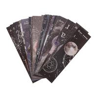 UKCOCO 60pcs Paper Planet Theme Bookmarks for Students with Space Design, DIY Book Decorative Bookmarks and Paper Book Clips for School and Reading
