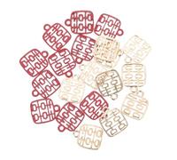 UKCOCO 60pcs Wedding Double Happiness Pendant Charms in Red and Golden Alloy, Sturdy and Long-lasting Beauty Wedding Hanging Supplies for DIY Pendant Making and Romantic Chinese Style