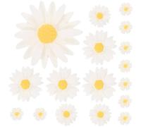 UKCOCO 60pcs White Daisy Resin Charms Set 27mm, 22mm, 13mm 8mm Flowers for DIY Phone Case Decorations, Jewelry Making, Hair Accessories, and Craft Embellishments
