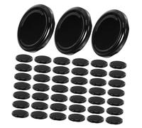 UKCOCO 63mm Tinplate Jar Lids Airtight Sealing Caps for Jam Reusable Wide Mouth Glass Jar Covers for Canning and Storage