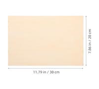 UKCOCO 6pcs 30x20cm Unfinished Basswood Sheets for DIY Crafting, 2mm Thick Rectangular Wooden Boards for Painting, Engraving, Carving, and Educational Art Projects