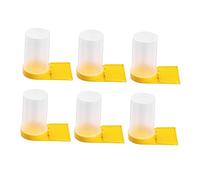 UKCOCO 6Pcs Beehive Entrance Feeders Plastic Water Dispensers for Bees Easy to Install Bee Feeding Bottles Durable Leak Design Essential Beekeeping Equipment