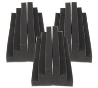 UKCOCO 6pcs Black School Acoustic Panel Sound Absorbing Sponge for Acoustic Treatment and Noise Cancellation in Vocal Rooms and Processing Sound Live Walls