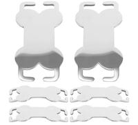 UKCOCO 6pcs Bone Shaped Stainless Steel Dog Id Tags for Pets Puppy Name Identification Tags Sturdy Metal Pet Collar Accessories