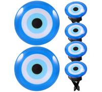 UKCOCO 6pcs Car Vent Diffuser Clips Evil Eye Air Outlet Freshener Blue Crystal Small Aroma Clips Car Interior Decoration Accessories for Automotive