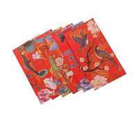 UKCOCO 6pcs Chinese Style Paper Red Envelopes with Cartoon Animal Designs Thickened Cardstock Spring Festival Lucky Money Packets for Chinese Year Gift Giving and Cash Storage