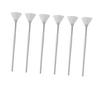 UKCOCO 6Pcs Fan Shaped Face Mask Brush Applicator for Skincare Ergonomic Design for Even Application Portable Lightweight for Daily and Professional Use