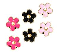 UKCOCO 6Pcs Flower Car Air Vent Clip Set Durable Decorative Clips for Car Interior Accessories Easy Install Air Freshener for Uplifting Mood and Scratch Protection
