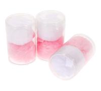 UKCOCO 6pcs Fluffy Makeup Powder Applicators for Face Cosmetics, Soft Small round Blush Pads in Cylinder Container, Household Cosmetic Tools for Powder and Blush Application