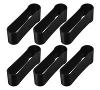 UKCOCO 6pcs Folding Cane Holder Clips for Crutch and Trekking Poles, Lightweight Plastic Walking Stick Fixing Clips with Quick Adjustment, Safeguards from Scratches for Everyday Travel