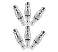 UKCOCO 6pcs High Pressure Washer Nozzles for Pipe and Gutter Cleaning, Metal Rotary Spray Heads with 1/4 Quick Connect, Powerful Detachable Design for Home Pipe Cleaning and Drain