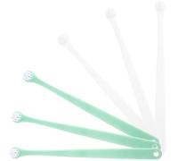 UKCOCO 6pcs Household Cat Toothbrushes with Ergonomic Handle Soft TPE Bristles for Small Dogs and Cats Oral Hygiene Plaque Removal and Oral Care Massage