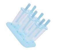 UKCOCO 6pcs Ice Pop Molds Set for Homemade Use with Versatile Design and Easy Release Blue Plastic Ice Cream Moulds for Summer DIY and Making Jelly