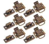 UKCOCO 6pcs Iron Hasp Latches with Sturdy Structure and Smooth Opening for Storage Boxes and Cabinets Vintage Design Suitable for Home Decoration and Handicrafts
