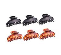 UKCOCO 6pcs Large Hair Claw Clips for Fashion Headdress Accessories Durable Bath Hair Clips Glossy Black and Red