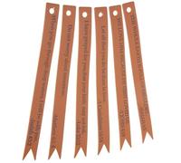 UKCOCO 6pcs Leather Bible Bookmarks Tabs Premium Leather Book Marks Decorative Practical Reusable Page Markers with Bible Sayings Gift for Reading, Friends and Families