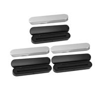 UKCOCO 6pcs Metal Pen Cases Pencil Boxes with Supple Liner and Firm Fix Design, Rectangular Aluminum Pen Containers for School Bag and Briefcase Storage