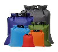 UKCOCO 6pcs Multi-Function Dry Bags 190t Polyester Taffeta Waterproof Storage Pouches with Roll up Design Protecting Contents from Getting Wet for Snorkeling Adventures and Random Color