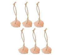 UKCOCO 6pcs Natural Himalayan Salt Lick Blocks for Cattle and Livestock Rich in Minerals with Rope Attachment Suitable for Ranch and Farm Use Organic Mineral Salt