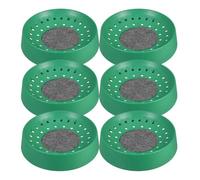 UKCOCO 6pcs Reusable Green Plastic Pigeon Box Nesting Bowls for Bird Breeding with Comfortable round Abs Design Suitable for Pigeon Hatching and Nesting