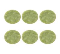 UKCOCO 6pcs Round Natural Ore Eyelash Glue Pallet for Eyelash Grafting, Long-Lasting Lash Extension Accessory Preventing Rapid Drying, for Personal Use Random Color
