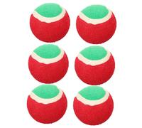 UKCOCO 6pcs Rubber Tennis Balls for Dogs Small Puppy Chew Bouncy Interactive Balls for Pet Training Indoor Outdoor Play