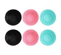 UKCOCO 6pcs Silicone Makeup Brush Cleaning Cups Quick Cleaning Function and Supple Comfortable Design, Makeup Tool Sponges Set
