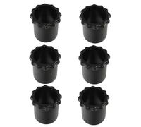 UKCOCO 6pcs Silicone Mic Rod Holders for Wireless Microphones Bottom Sleeves for Ktv Bars and Stages Easy Installation and Removal Black
