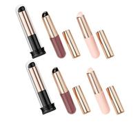 UKCOCO 6pcs Silicone Nail Applicator Brush Set for DIY and Gradient Nail Art with Precise Application and Copper Aluminum Handles for Creating Gradient Effects