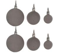 UKCOCO 6pcs Stainless Steel Training Targets for Outdoor Practice, Small round Metal Targets with Hanging Design to Skills on Wall or Tree