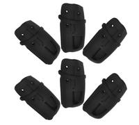 UKCOCO 6pcs Stroller Folding Buckle Set Plastic Push Button Quick Release Folding Mechanism Clips for Carriage Portable Replacement Rod Locking Brackets for Compact Strollers