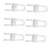 UKCOCO 6pcs U Shape Locks Safety Cabinet Locks for Kitchen Cupboards Easy Installation No Tools Required Reliable Protection Against Accidental Openings Durable Design White Color