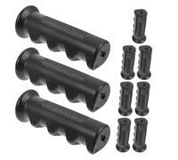 UKCOCO 6pcs Universal 18mm Diameter Anti-Slip Wheelchair and Cart Handle Grips with Fingerprint Texture, Metal Tube Protector Sleeves 110cm for Mobility Aids and Trolleys