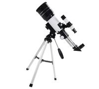 UKCOCO 70mm Astronomical Telescope for Beginners with Refractive Eyepiece and Aluminum Alloy Tripod, 300mm Focal Length, Enhanced Brightness and Clarity for Astronomy Random Color