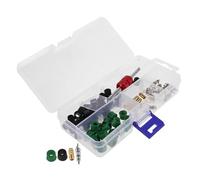 UKCOCO 71pcs Valve Core Removal Tool Set for Car Repair Aluminum Alloy Plastic Durable Valve Stem Remover with Gasket Seal Assortment Comprehensive Air Conditioning Line Maintenance Kit
