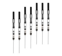 UKCOCO 7pcs Fountain Pen Ink Absorber Set with Silver Black Ink Refill Tool Compatible for European Standard Pens and Converter in Office and School Use