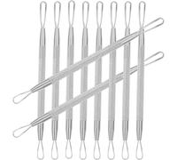 UKCOCO 7pcs Stainless Steel Pimple Removers Set with Dual-ended Design for Safe and Reliable Blackheads and Comedone Extraction, for Facial Pore Cleaning and Treatment Random Color
