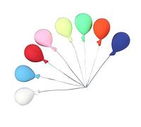 UKCOCO 8Pcs Adorable Mini Balloons for Dollhouse Decor Lovely Clay Balloons for Micro Landscape Models Miniature Accessories to Enhance Fairy Tale Scenes