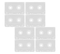 UKCOCO 8pcs Blank Cassette Tape Storage Boxes Vintage Plastic Empty Audio Tapes for Recording and Restoration Classic Retro Style for Music Enthusiasts and Collectors