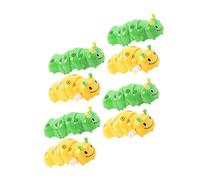 UKCOCO 8pcs Clockwork Caterpillar Toys Boys and Girls Toy Boy Girl Plaything Bright Colors Cartoon Design Random Color