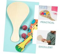 UKCOCO 8pcs DIY Wooden Paddle Ball for Unfinished Wood Craft Paddles for Painting and Doodling Creative Art for Boys for Birthday Parties and