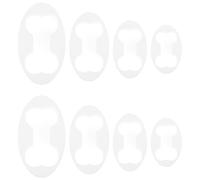 UKCOCO 8pcs Dog Bone Cookie Cutter Plastic Biscuit Molds Non-Stick Baking Tools for Cookies Biscuits Fondant Cakes Easy Clean Suitable for Home Kitchen and Professional Use