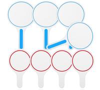 UKCOCO 8pcs Dry Erase Answer Paddles Set, Blank White Board Scoreboard for Voting and Scoring, Red 15x25cm Blue 20x35cm Handheld Boards for Classroom and Meeting Use
