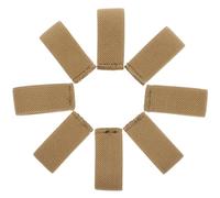 UKCOCO 8pcs Elastic Belt Keepers for Men Webbing Strap Loops Nylon Lightweight Simple Stylish Belt Strap Retainers for Managing Overlong Webbing in Outdoor Activities